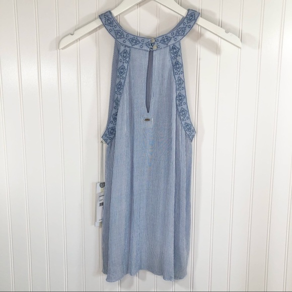 O’Neill Lindsay Chambray Embroidered Tank Top - XS - Picture 5 of 15